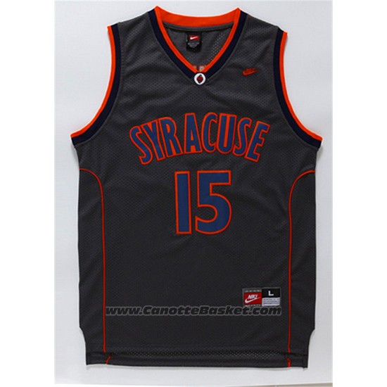Maglia NCAA Syracuse Orange Carmelo Anthony #15 Retro Nero